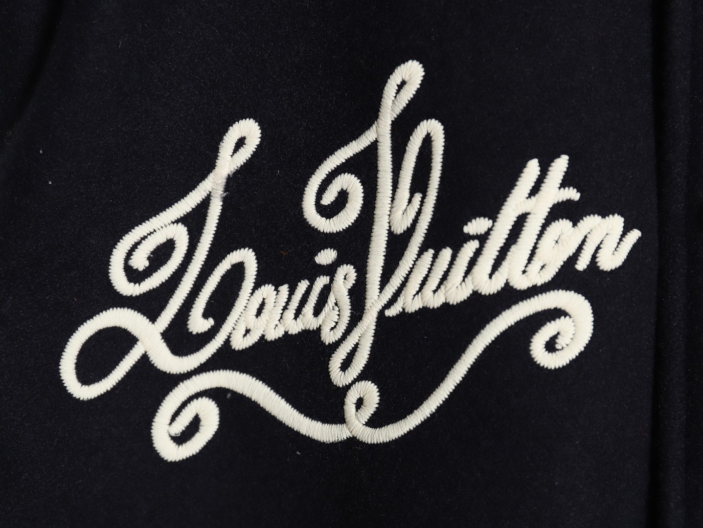 l0*is V*t0n conch embroidered logo baseball jacket