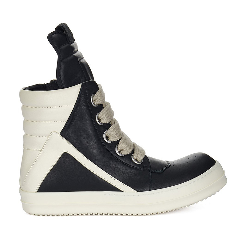 Rick Owens Strobe Geobasket Megalace High ''Black Milk''