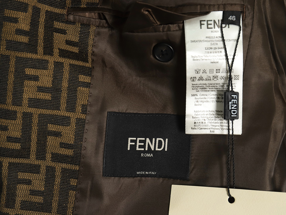 F**di all over print ff suit jacket 46-52