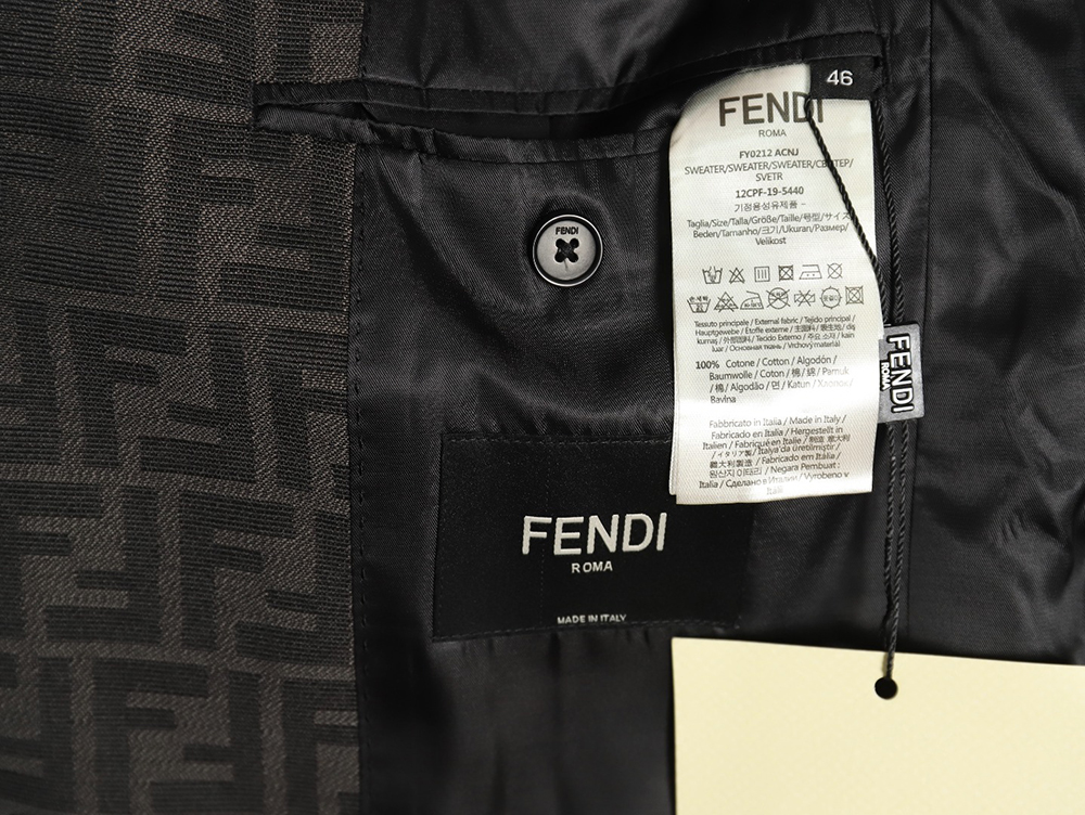 F**di all over print ff suit jacket tsk1 46-52