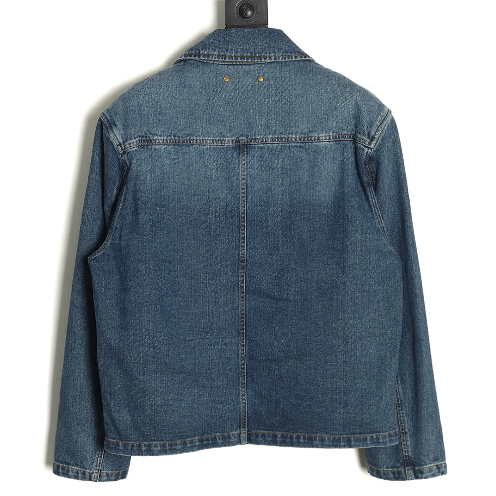 l0*is V*t0n embossed monogram denim jacket 46-52