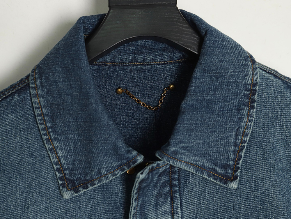 l0*is V*t0n embossed monogram denim jacket 46-52