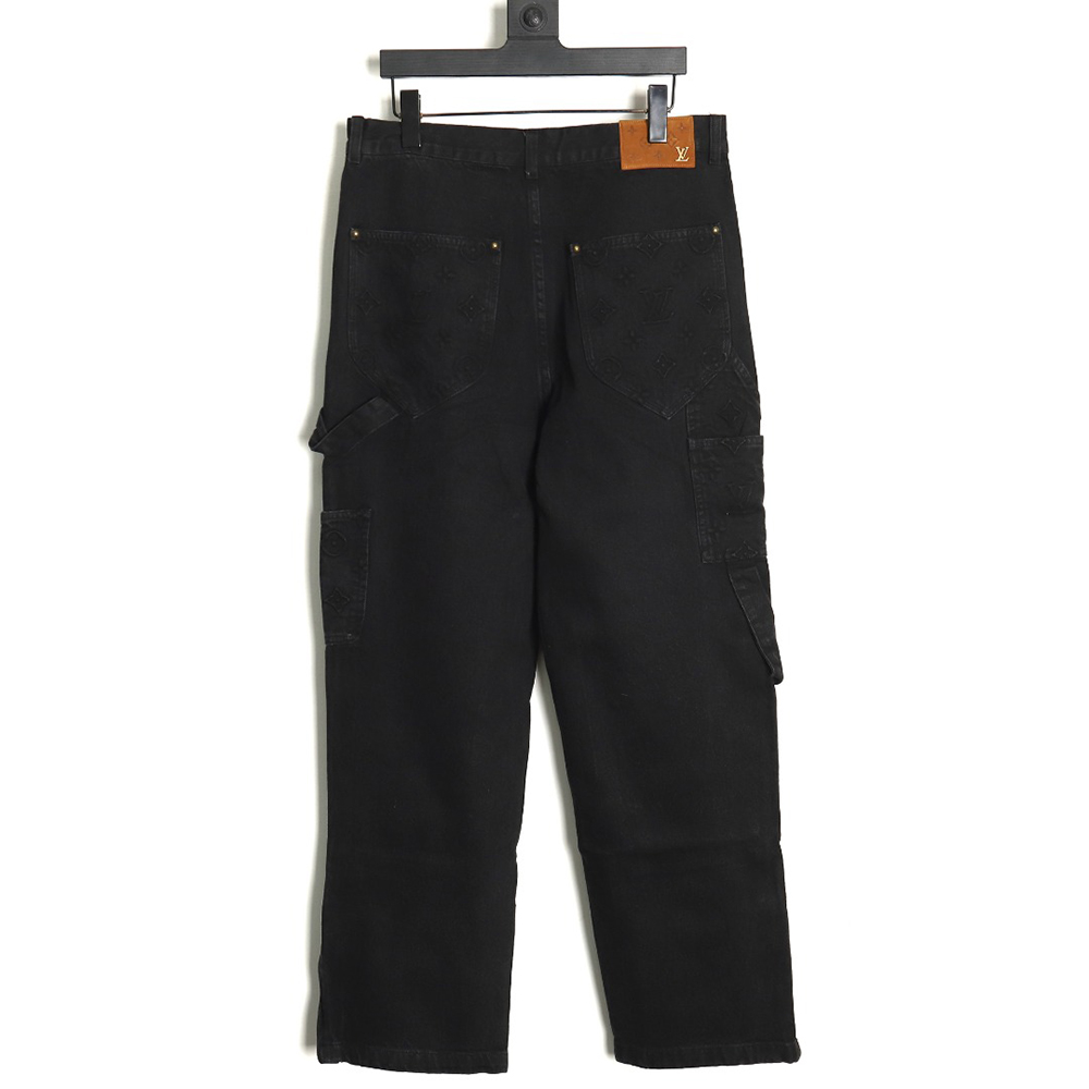 l0*is V*t0n embossed monogram cargo jeans tsk1 29-32