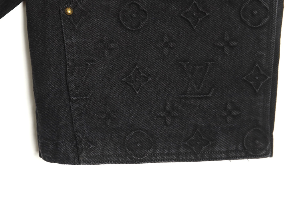 l0*is V*t0n embossed monogram denim shorts s-xl