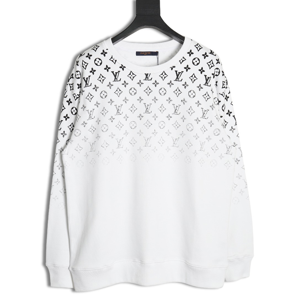 l0*is V*t0n all-over monogram gradient round neck sweatshirt s-l