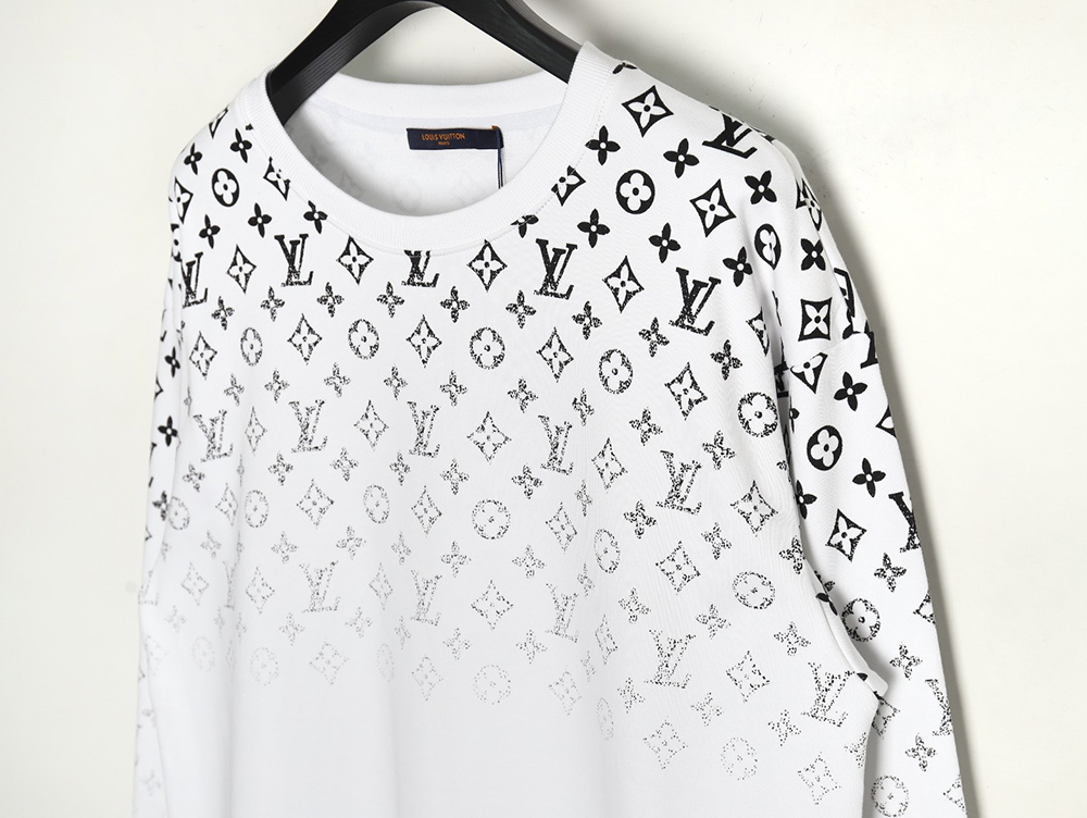 l0*is V*t0n all-over monogram gradient round neck sweatshirt s-l
