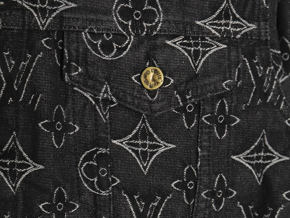 l0*is V*t0n floral print denim jacket tsk1 46-52