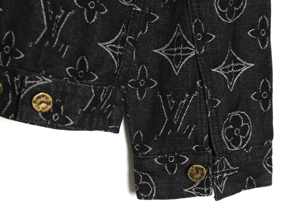l0*is V*t0n floral print denim jacket tsk1 46-52