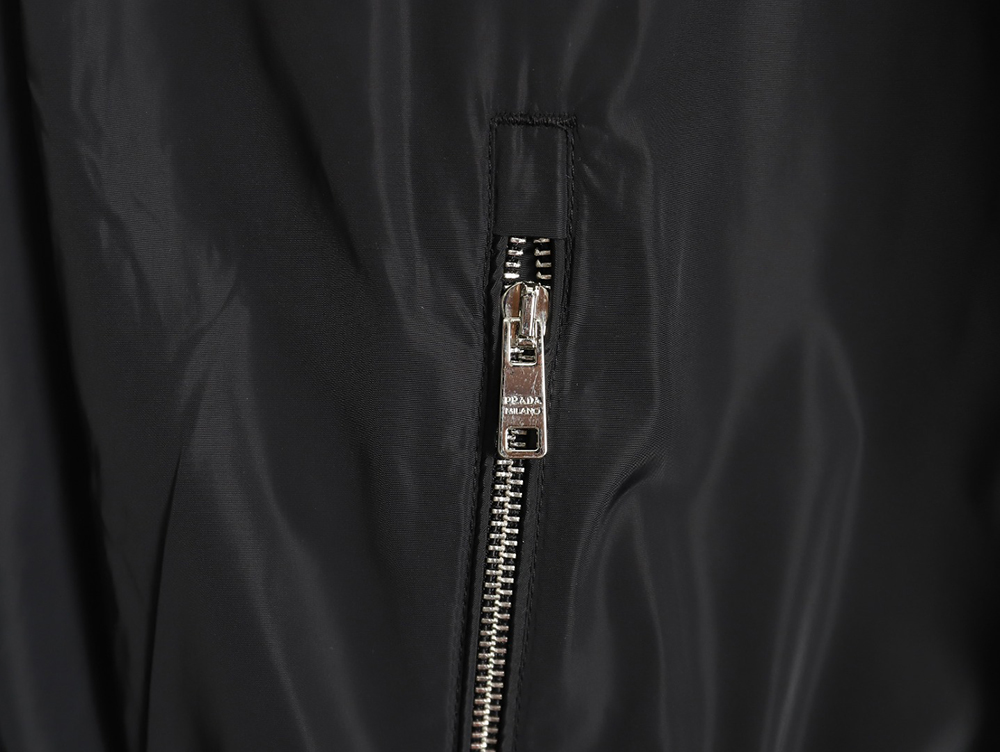 Pra*a triangle logo reversible zip-up jacket s-xl