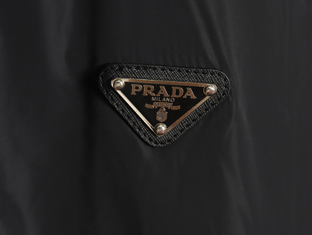 Pra*a triangle logo reversible zip-up jacket s-xl