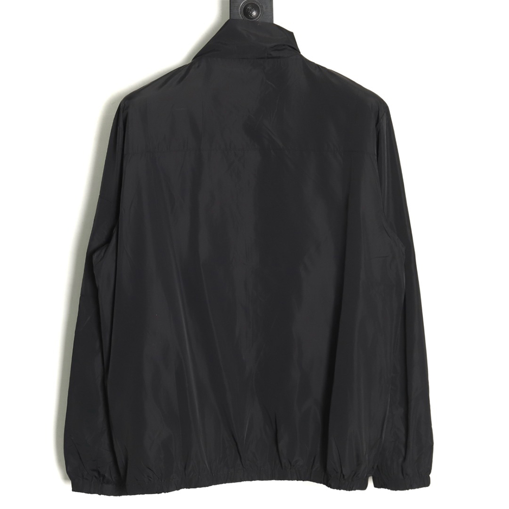 Pra*a triangle logo reversible zip-up jacket s-xl