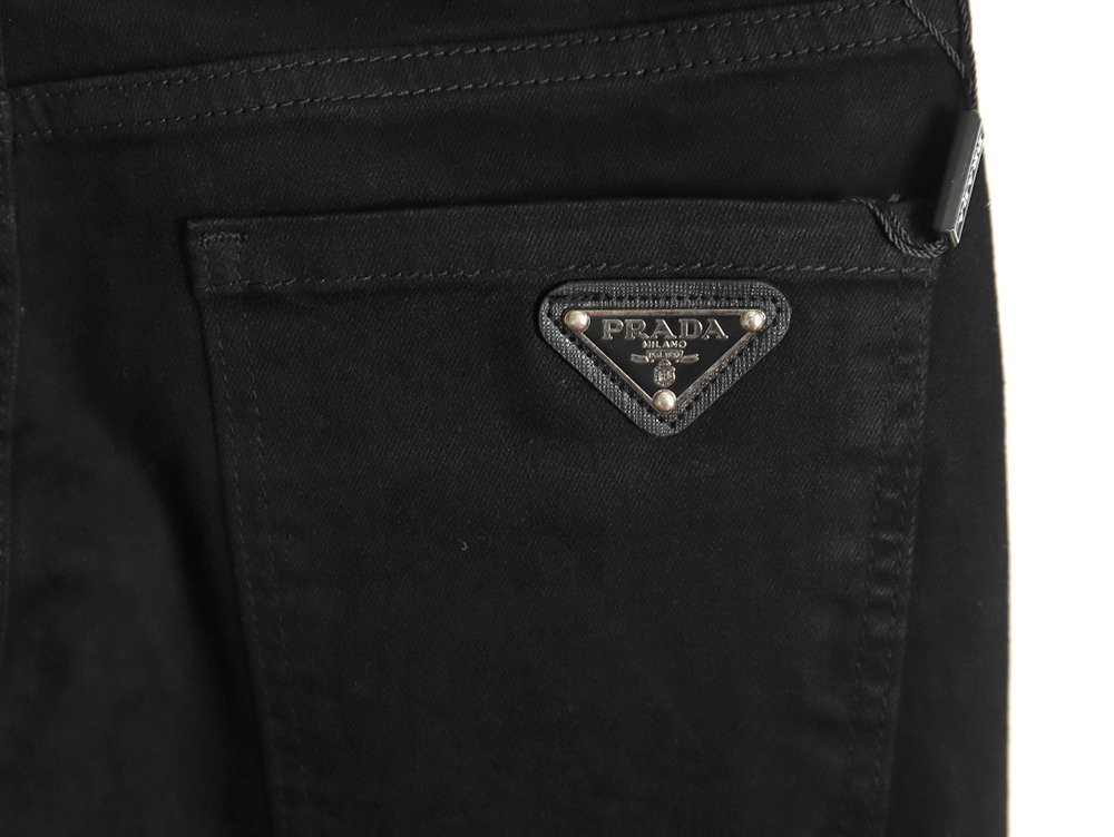 Pra*a triangle logo denim trousers 28-36