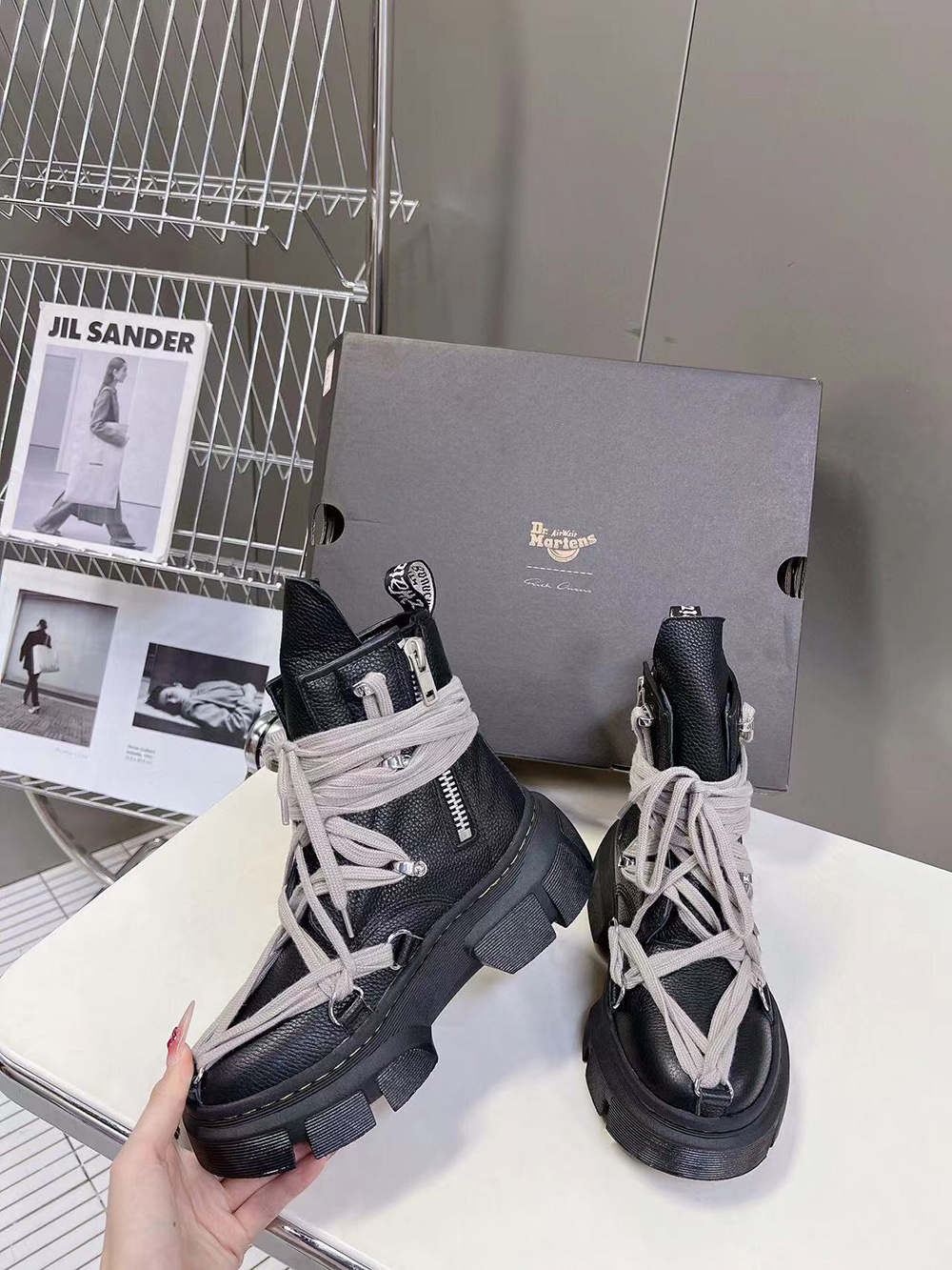 Dr. Martens x Rick Owens 1460 DMXL Megalace Boot 