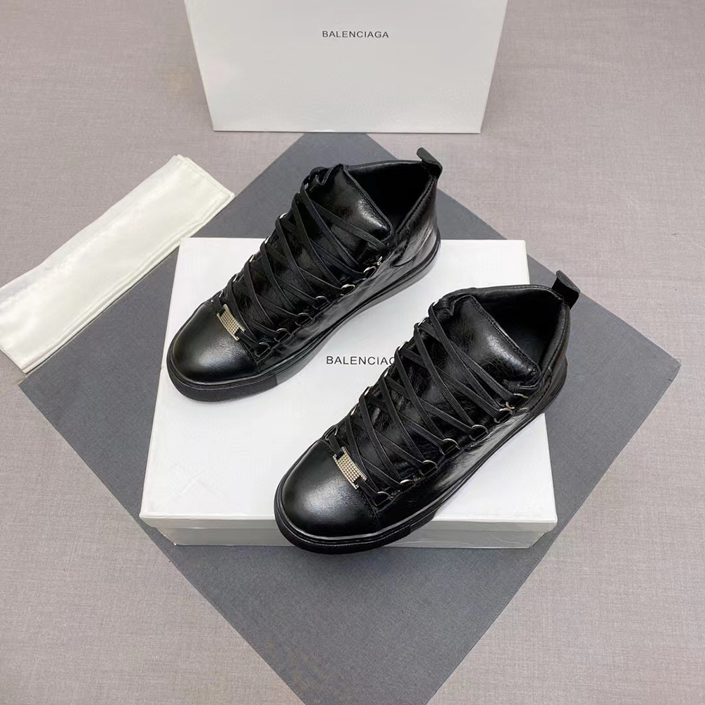 Ba*len*cia*ga arena high black leather