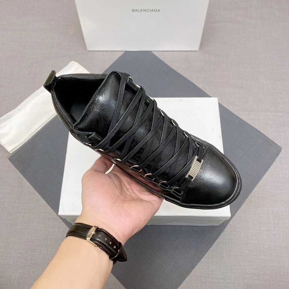 Ba*len*cia*ga arena high black leather