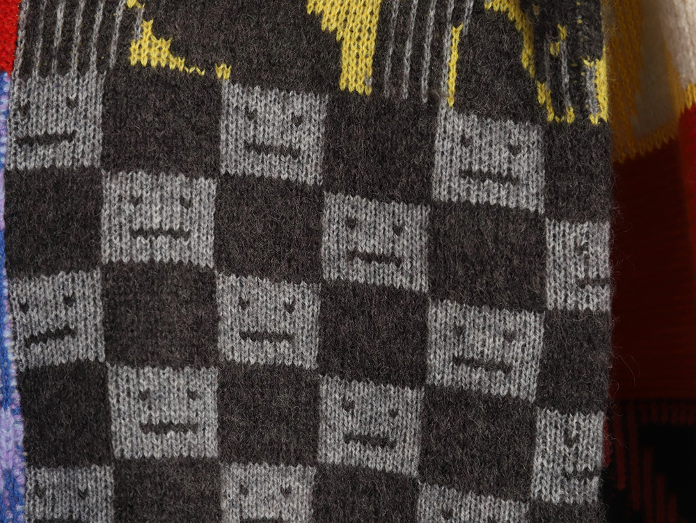 Acne studios panelled crew neck sweater