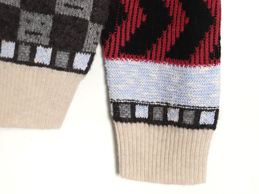 Acne studios panelled crew neck sweater