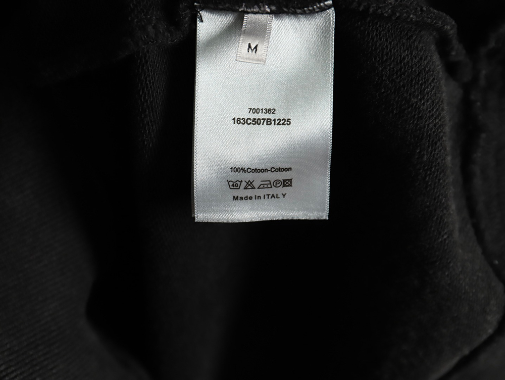 D*or washed embroidered lettering crew neck sweatshirt