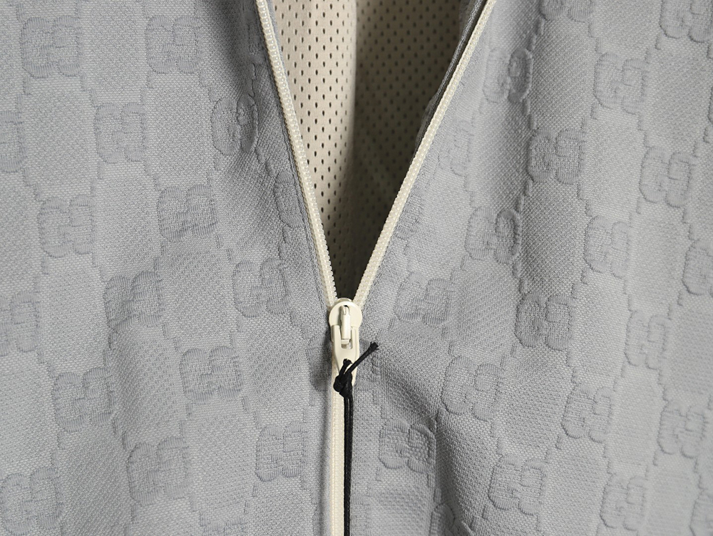 G*u*i all over printed obscure jacquard jacket