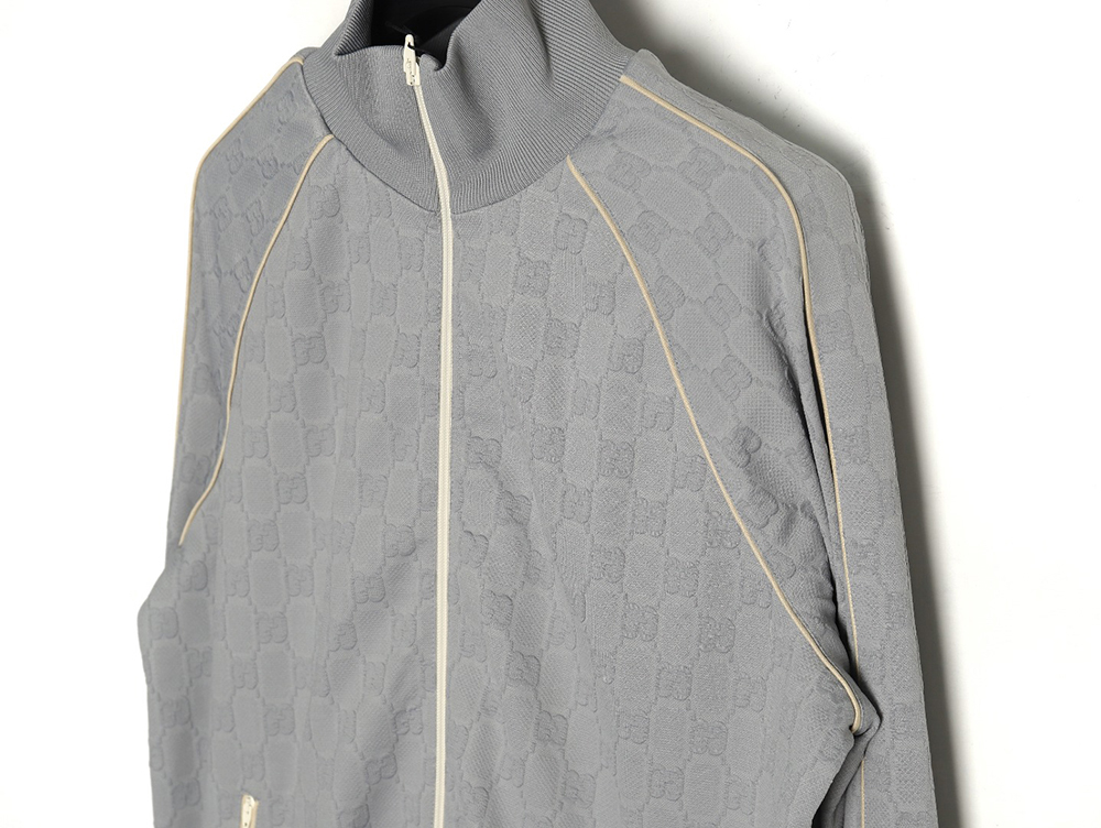 G*u*i all over printed obscure jacquard jacket