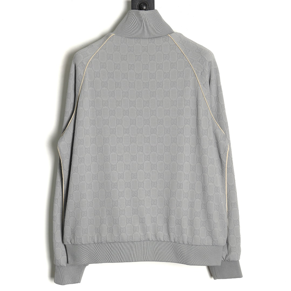 G*u*i all over printed obscure jacquard jacket