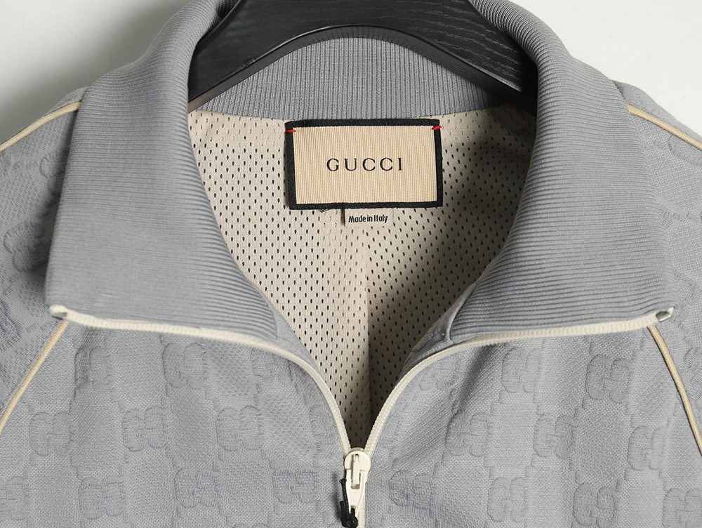 G*u*i all over printed obscure jacquard jacket