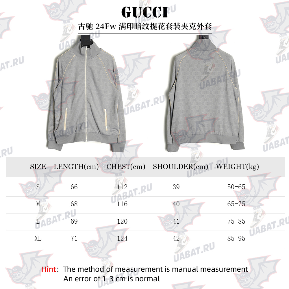 G*u*i all over printed obscure jacquard jacket