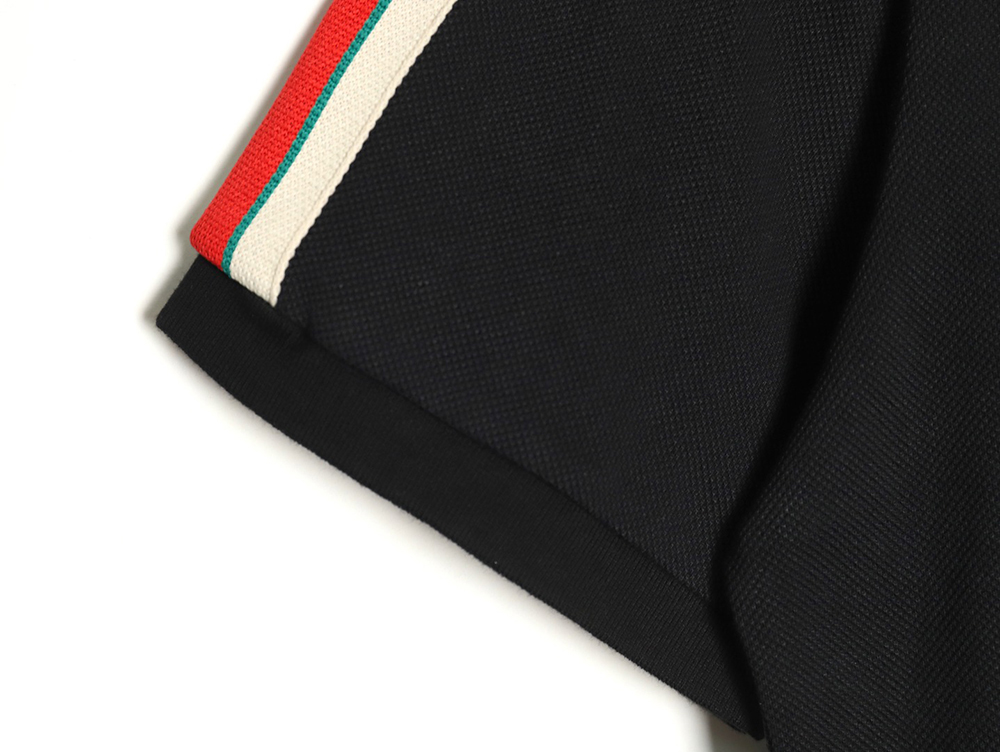 G*u*i classic shoulder jacquard webbing polo short sleeve