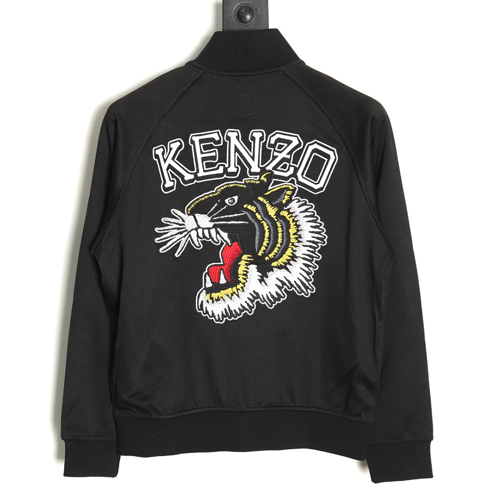 Kenzo tiger head embroidered jacket with back