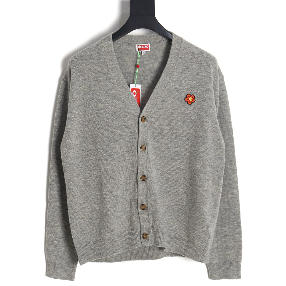 Kenzo BOKE flower sweater knitted cardigan