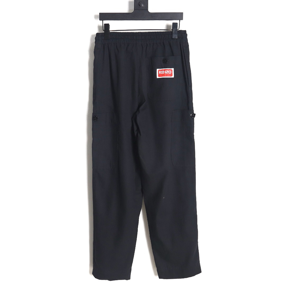 Kenzo square letter logo work trousers tsk1