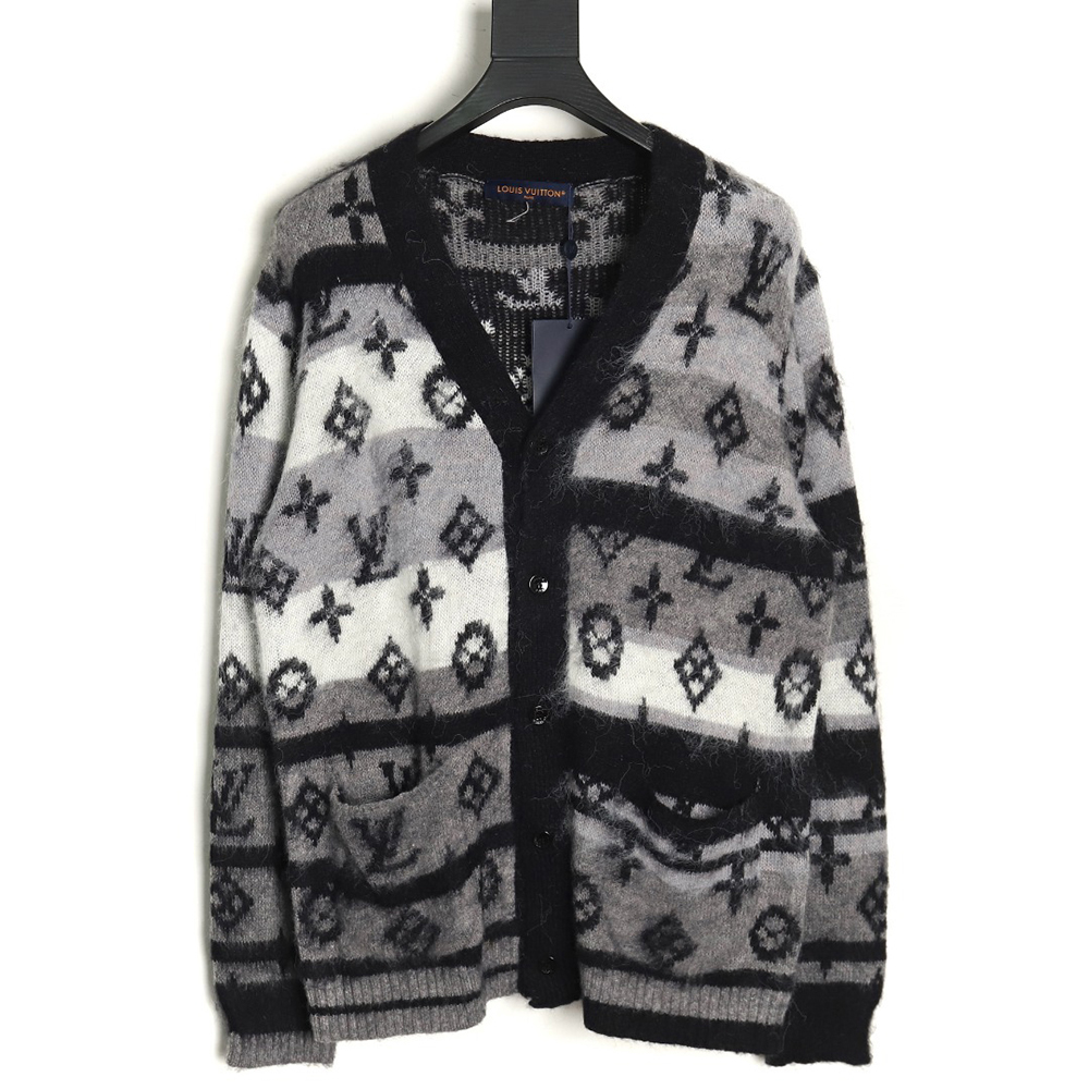 l0*is V*t0n all-over mohair wool cardigan