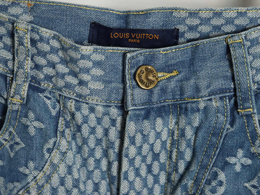 l0*is V*t0n nigo checkerboard print jeans