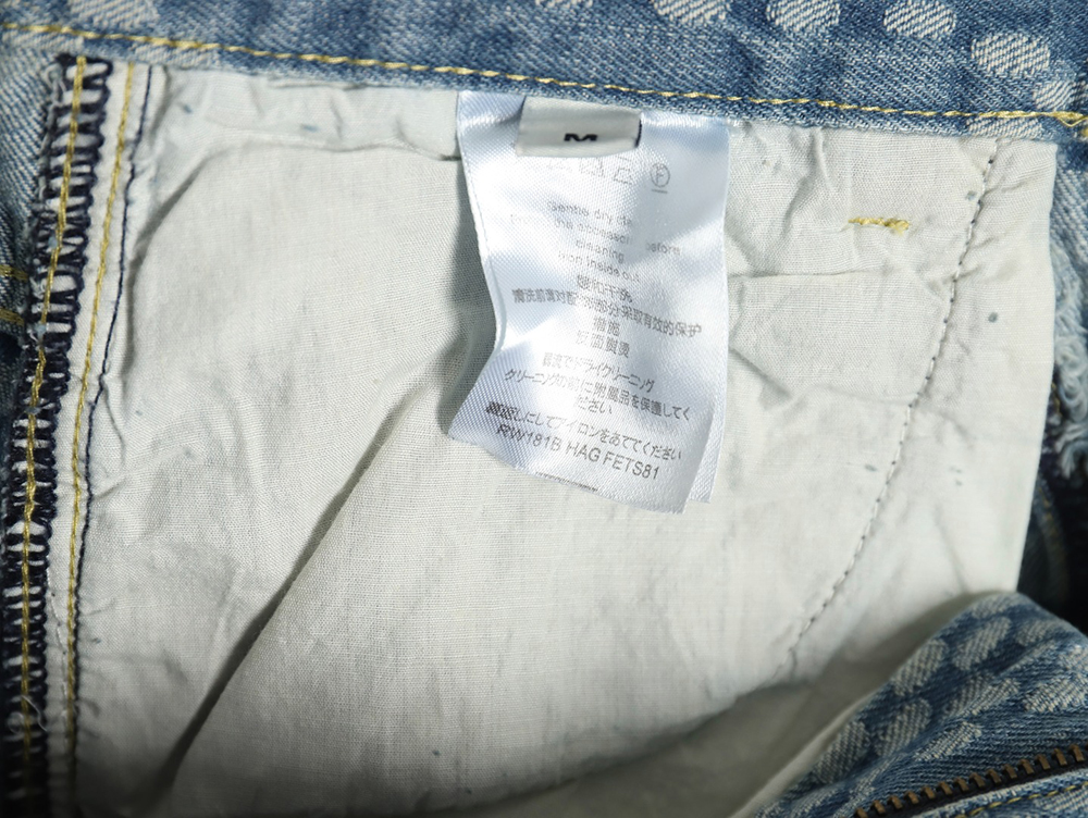 l0*is V*t0n nigo checkerboard print jeans