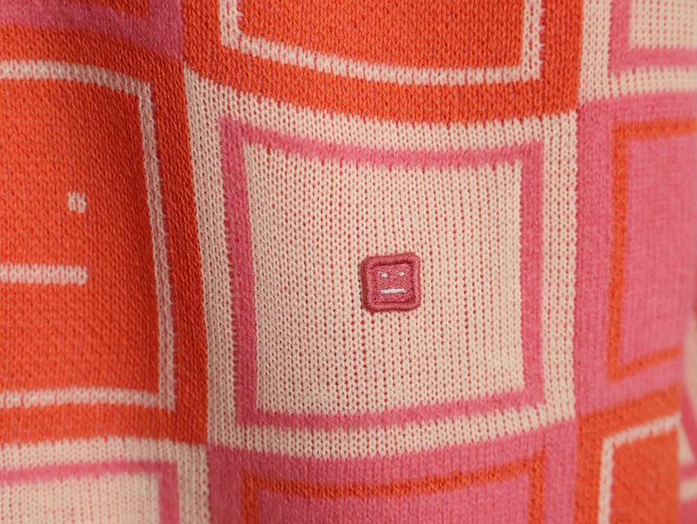 acne studios square smiley F**e crew neck sweater