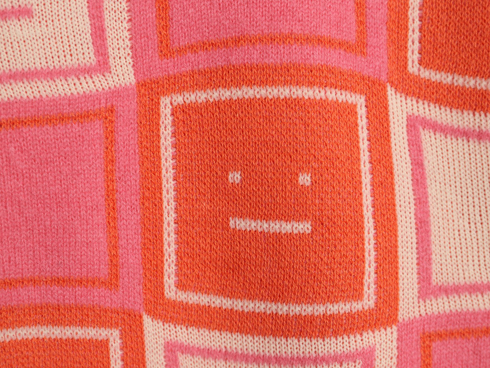 acne studios square smiley F**e crew neck sweater