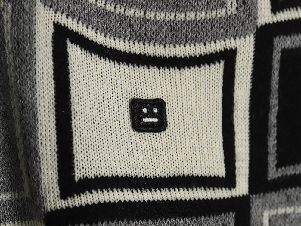 acne studios square smiley F**e crew neck sweater tsk1