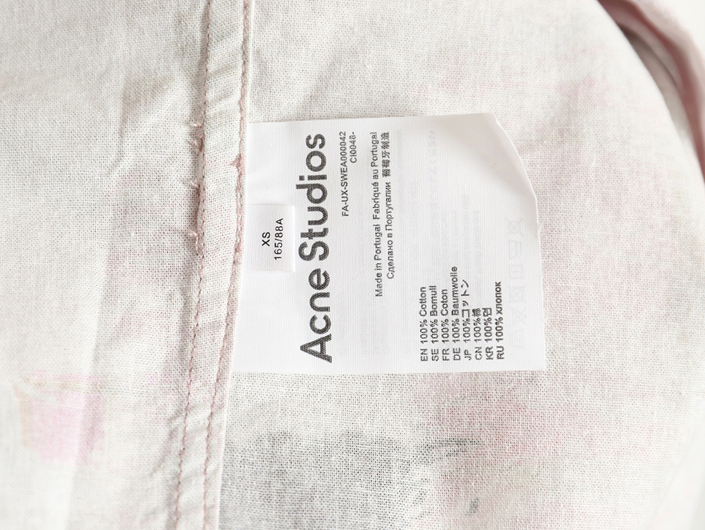 Acne studios patchwork checked shirt