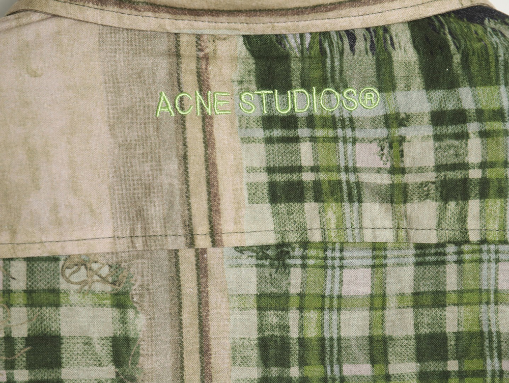Acne studios patchwork checked shirt TSK1
