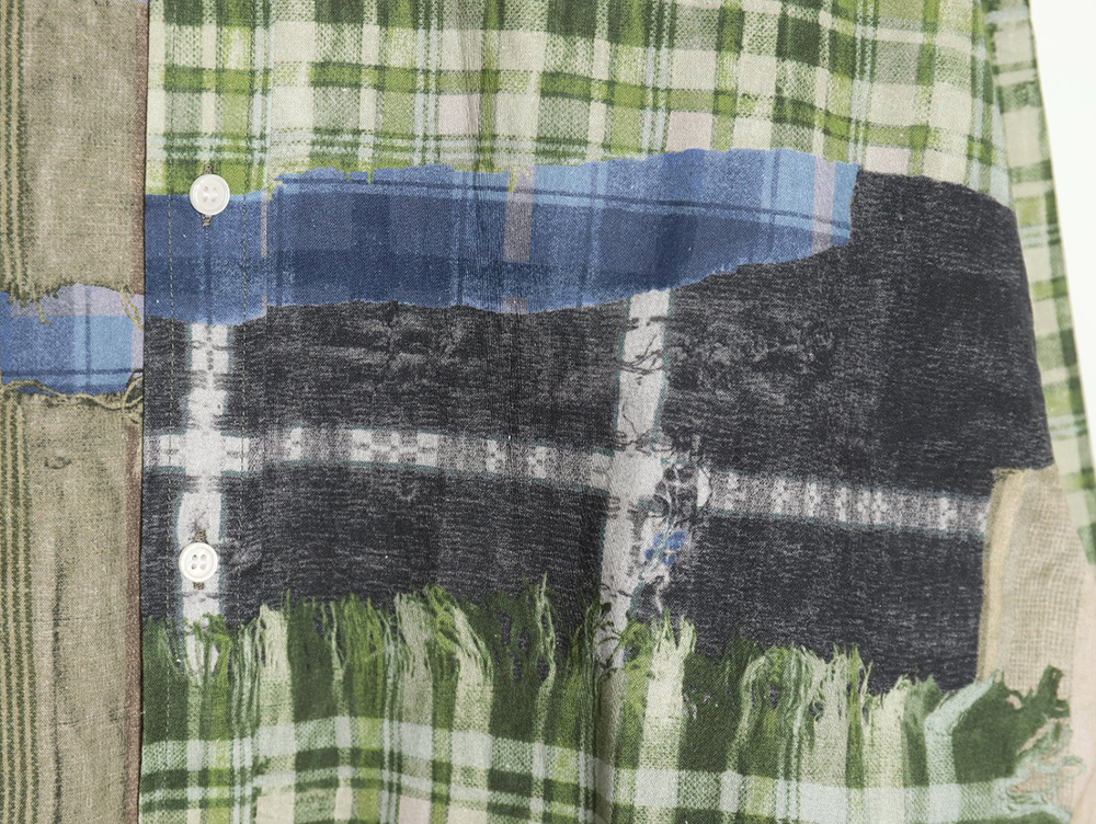 Acne studios patchwork checked shirt TSK1