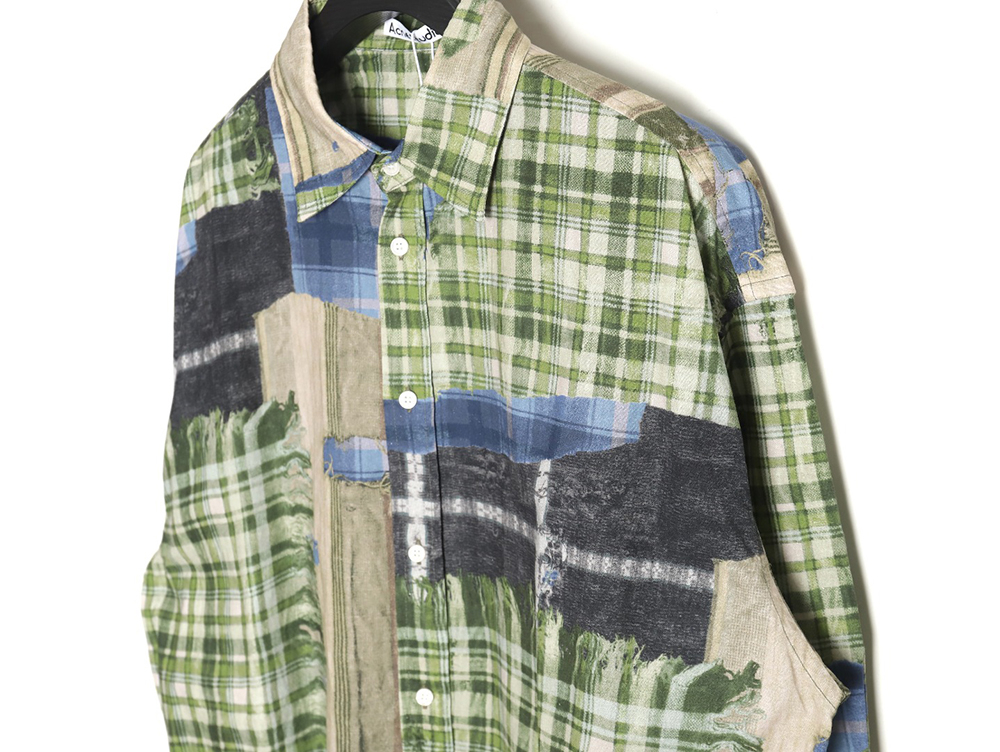Acne studios patchwork checked shirt TSK1
