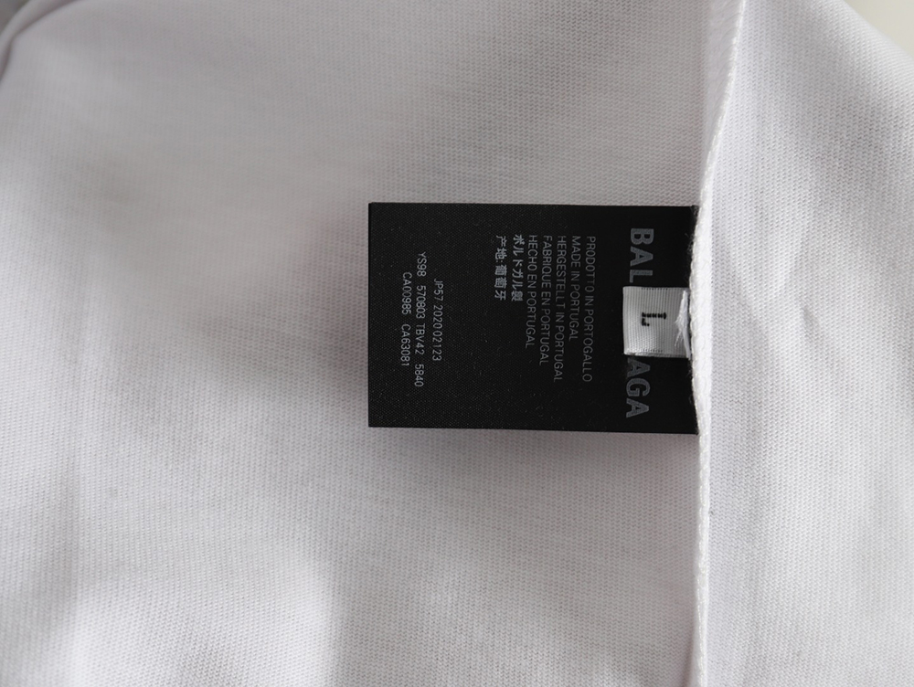 Ba*len*cia*ga ink splash lock print short sleeves