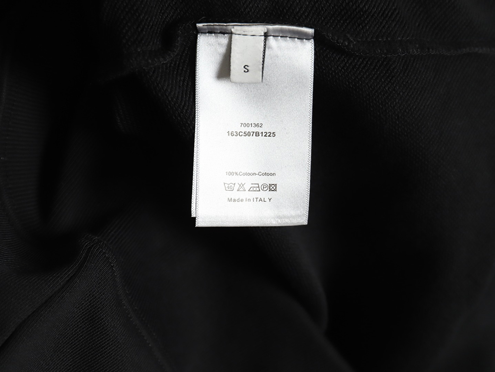 D*or safety pin embroidered crew neck sweatshirt