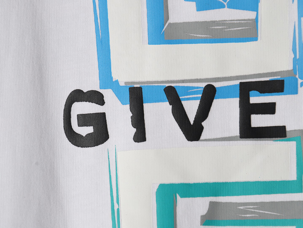 Givenchy colorful graffiti 3D 4G print short sleeves