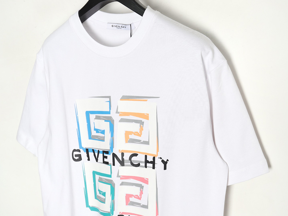 Givenchy colorful graffiti 3D 4G print short sleeves