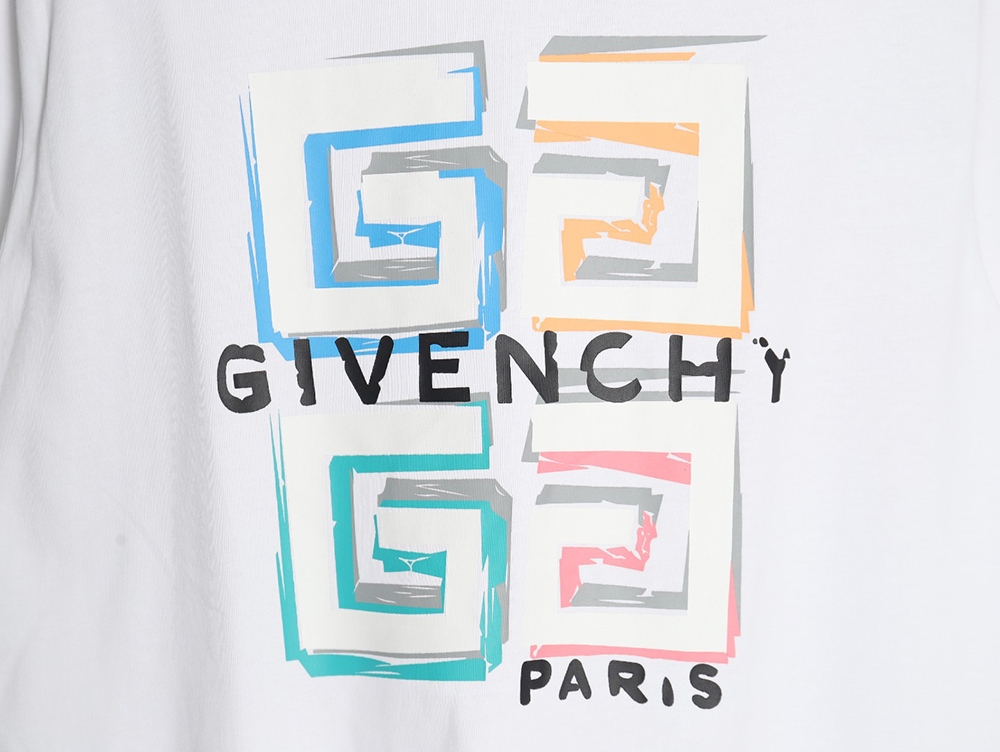 Givenchy colorful graffiti 3D 4G print short sleeves