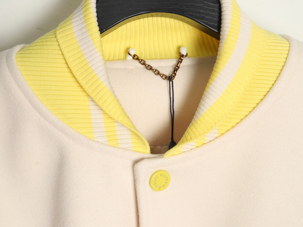 l0*is V*t0n baseball jacket with lettering logo tsk1