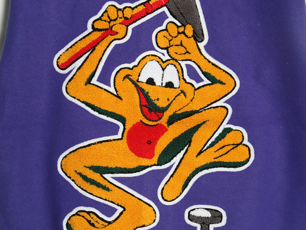 l0*is V*t0n baseball jacket with lettering logo tsk2