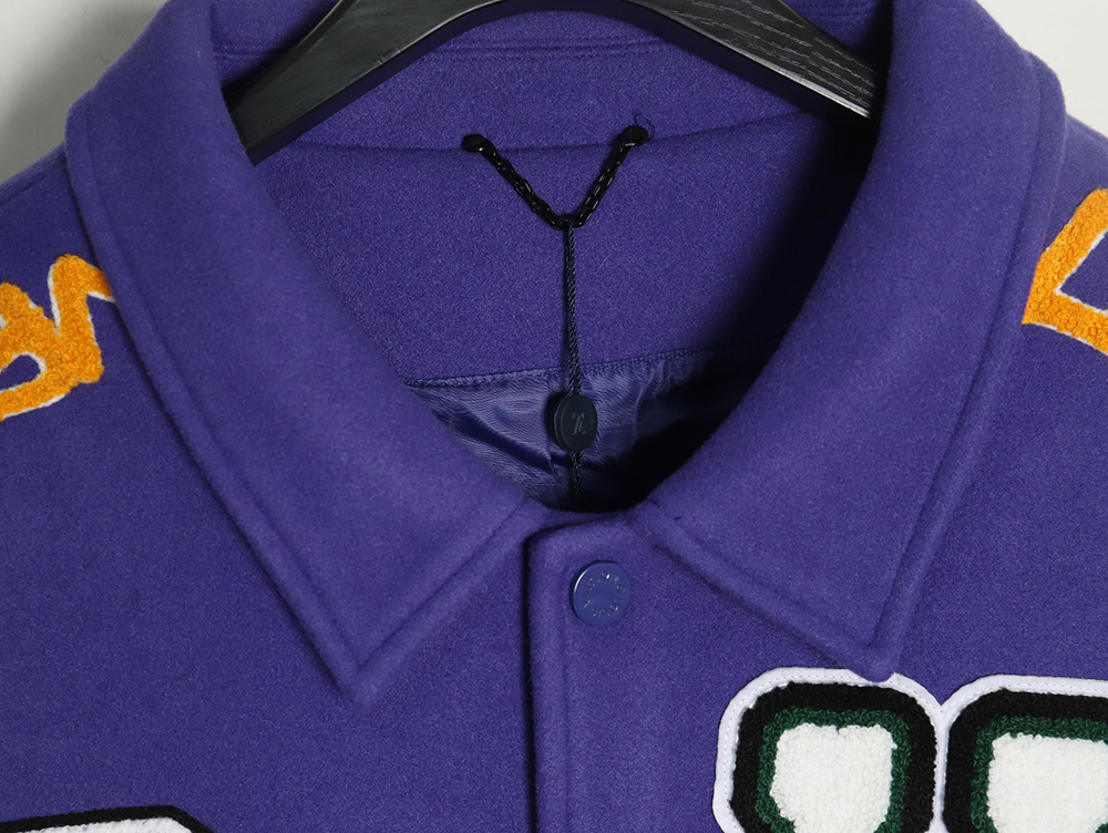 l0*is V*t0n baseball jacket with lettering logo tsk2