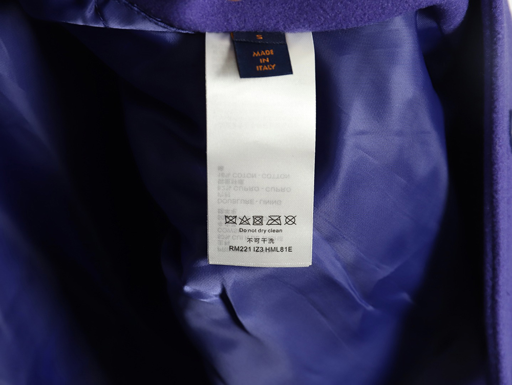 l0*is V*t0n baseball jacket with lettering logo tsk2